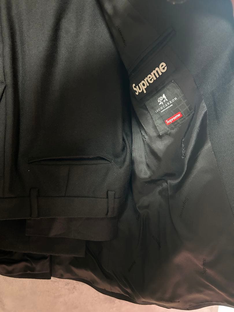 スーツ 22SS Supreme Tartan Wool Suit Black S 30