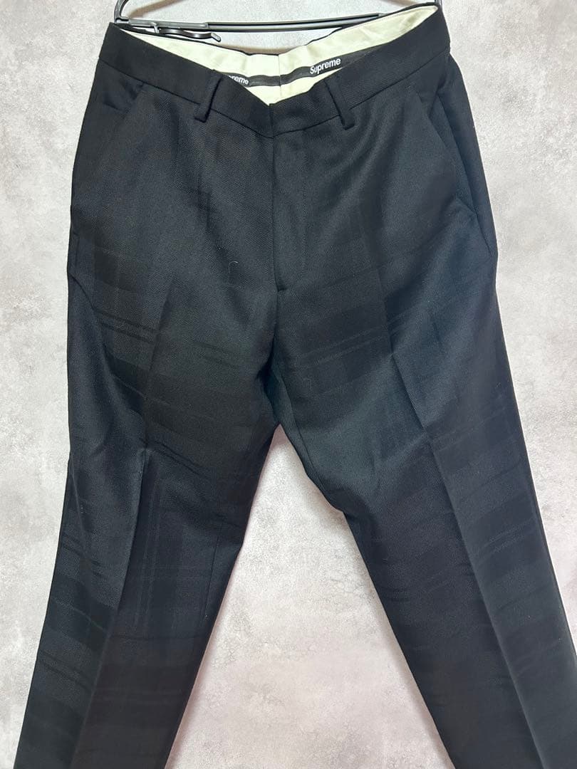 スーツ 22SS Supreme Tartan Wool Suit Black S 30