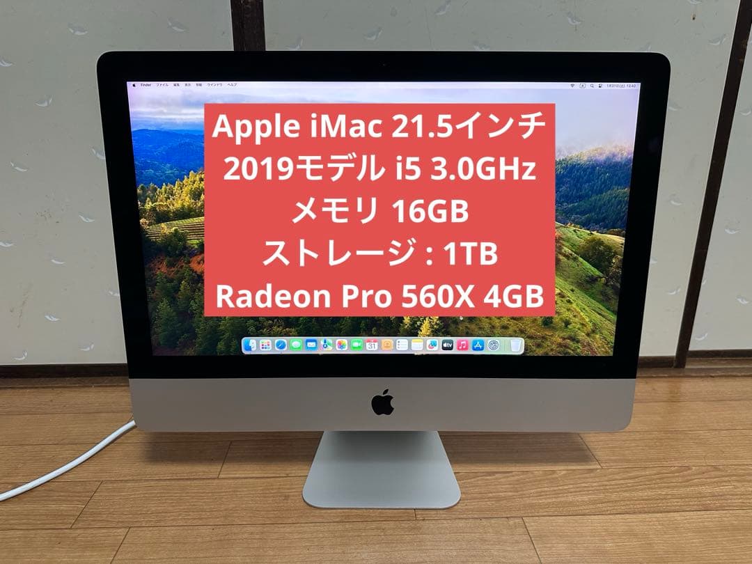 Apple iMac 2019 i5 3.0GHz 16GB ストレージ 1TB