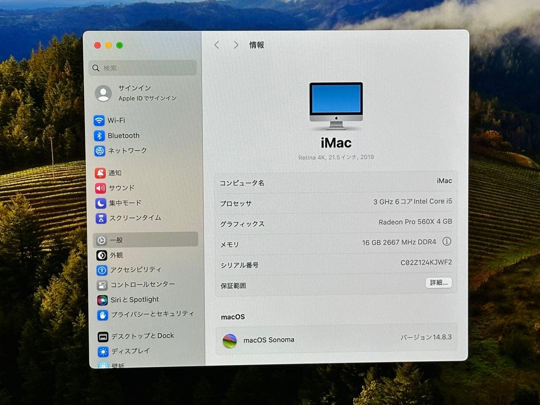 Apple iMac 2019 i5 3.0GHz 16GB ストレージ 1TB