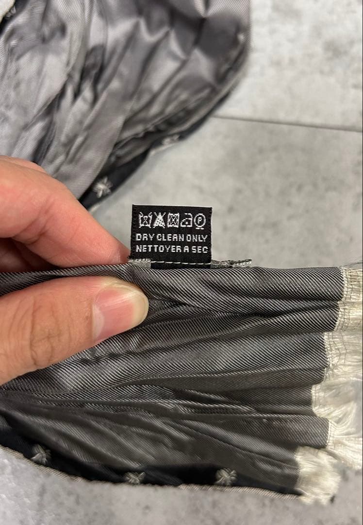 Dior Homme SS05 BEE シルク　フリンジ　スキニースカーフ