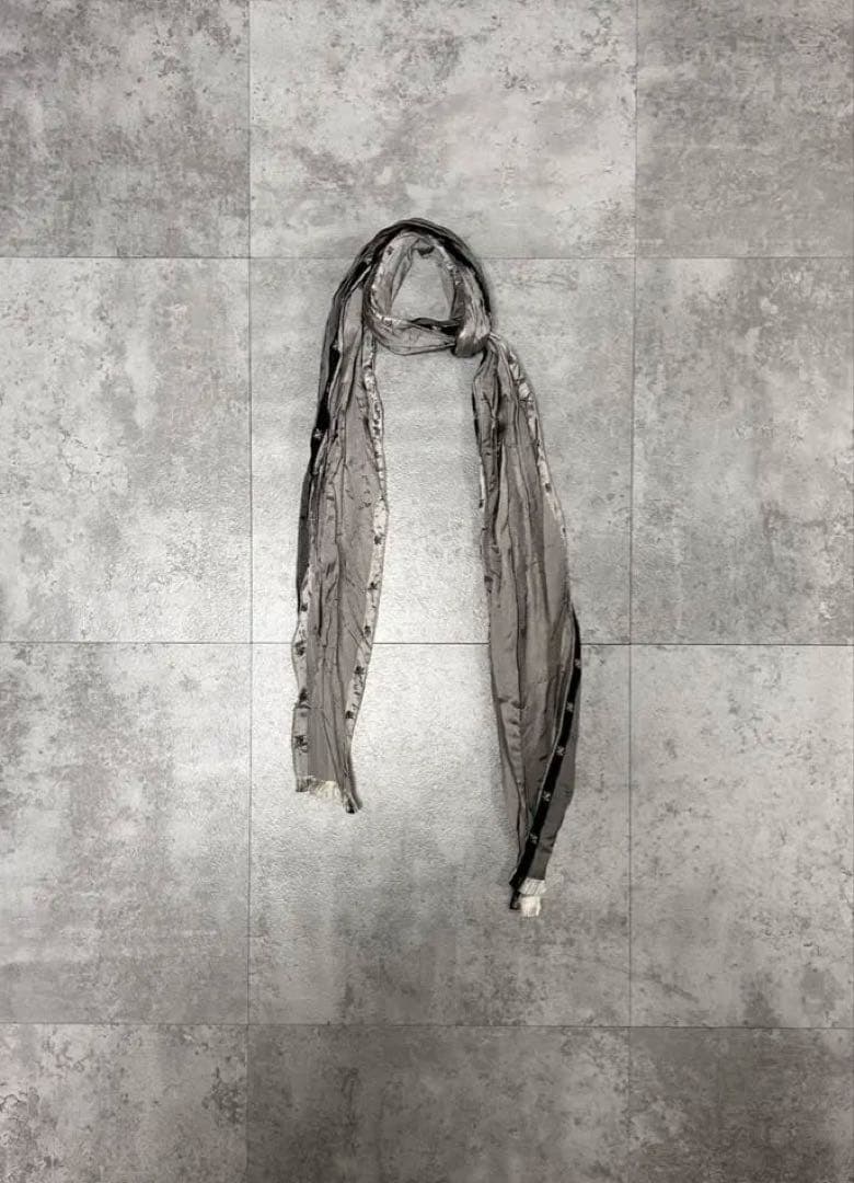 Dior Homme SS05 BEE シルク　フリンジ　スキニースカーフ