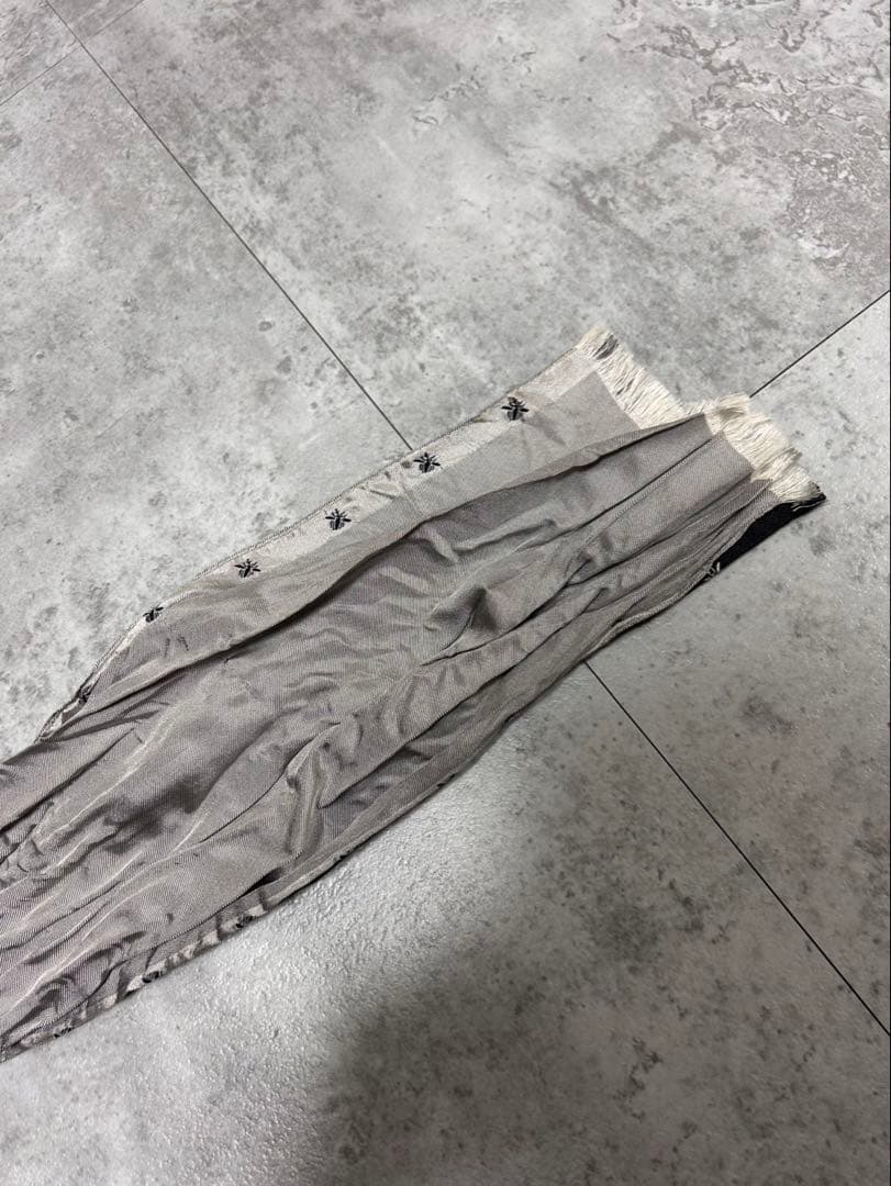 Dior Homme SS05 BEE シルク　フリンジ　スキニースカーフ