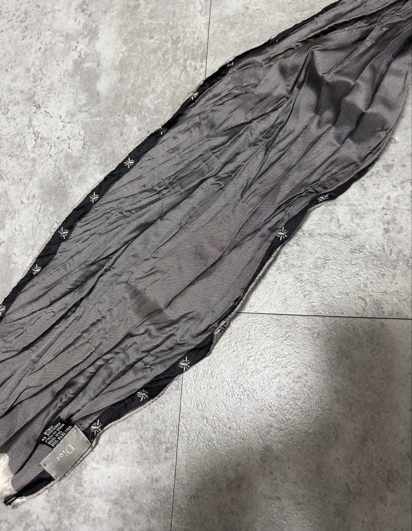 Dior Homme SS05 BEE シルク　フリンジ　スキニースカーフ