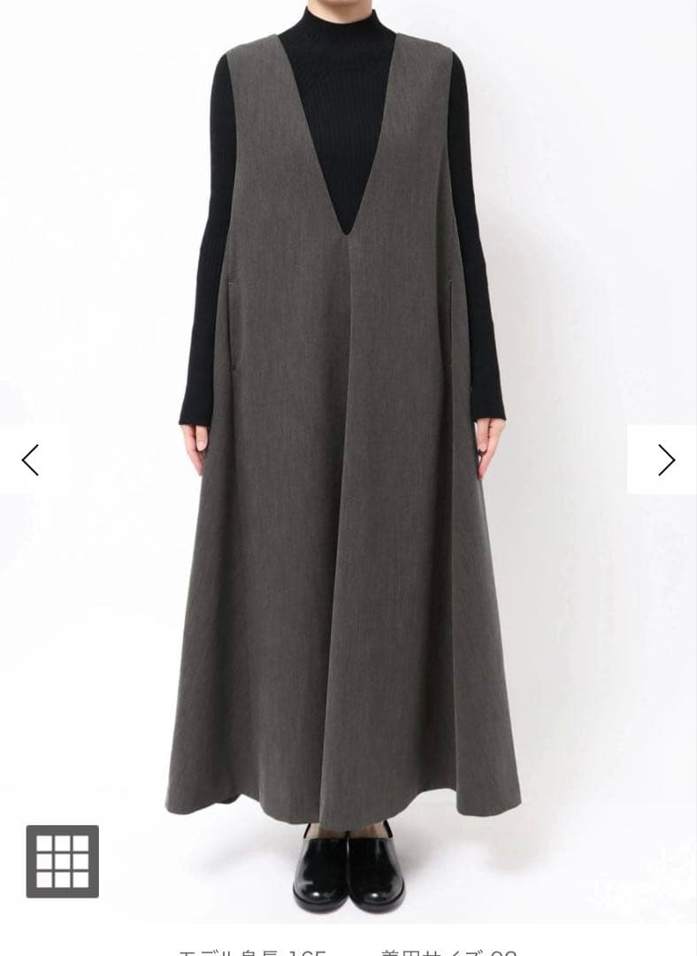 ELENDEEK ディープVネックAラインワンピース 02サイズ　新品未使用