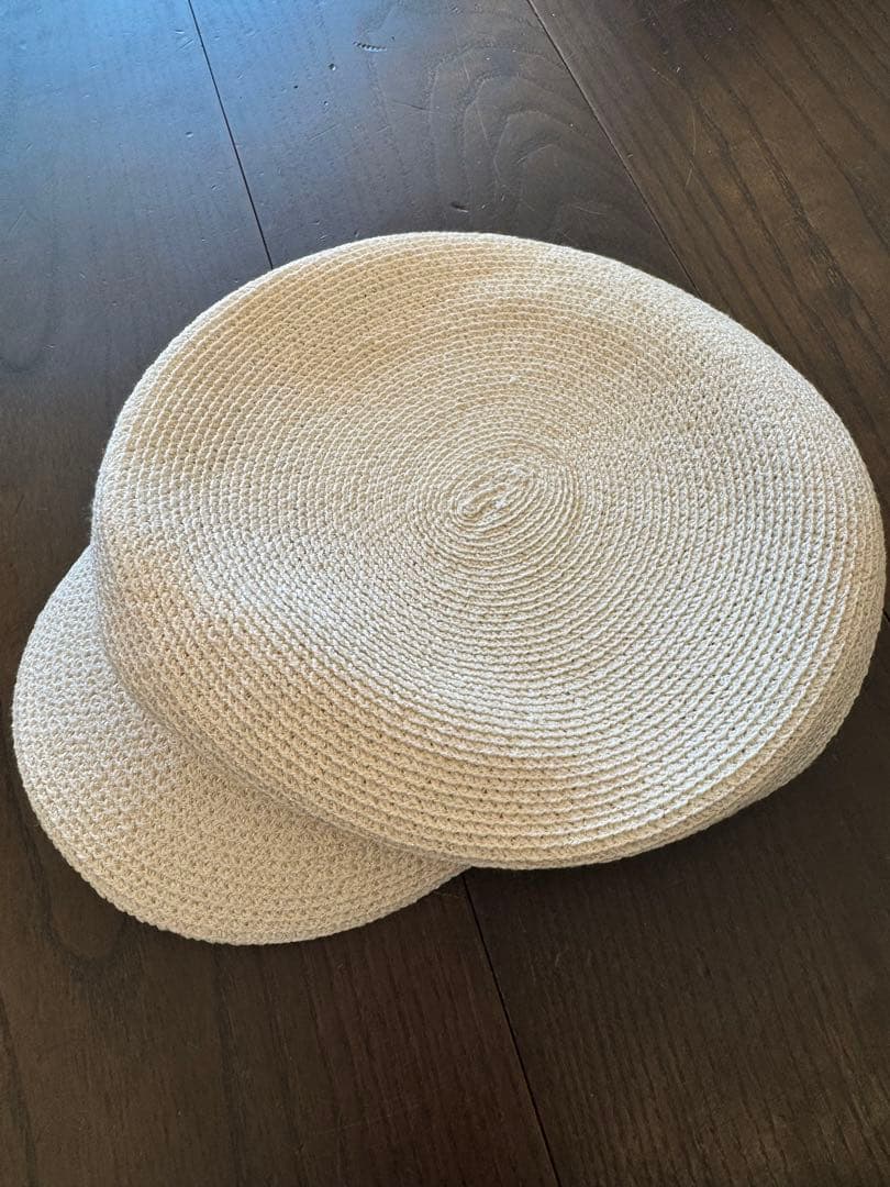 新品未使用　Chapeau d' O ラメシルクマリンキャス　麦わら　春夏