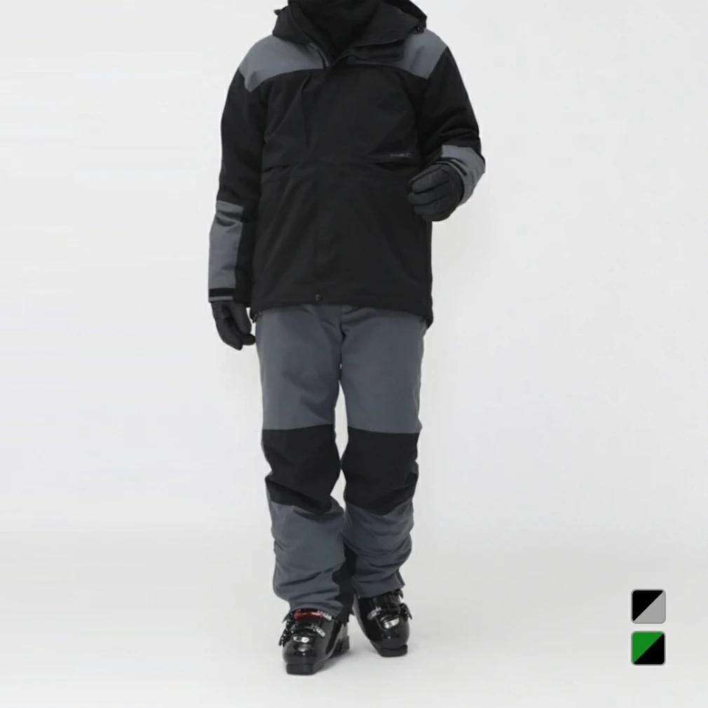 FABLICE I-HEAT スキーウェア 上下セット XL ブラック×ブルー