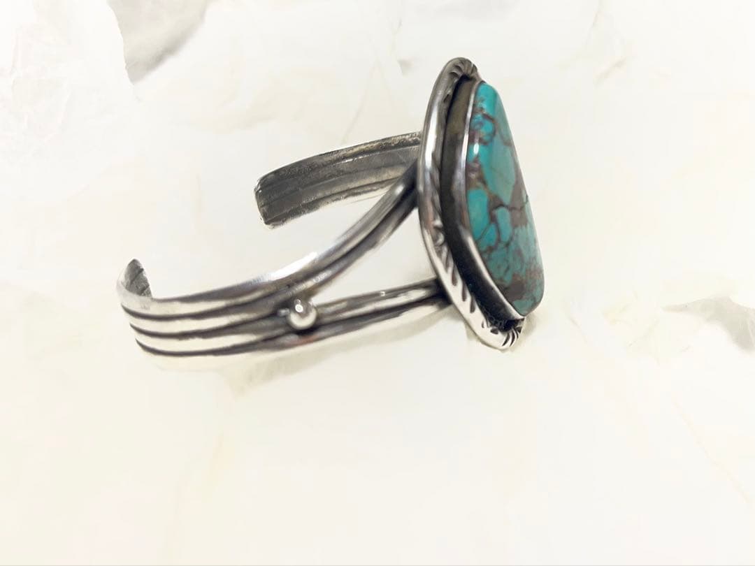 【新品未使用】 ターコイズ シルバー バングル