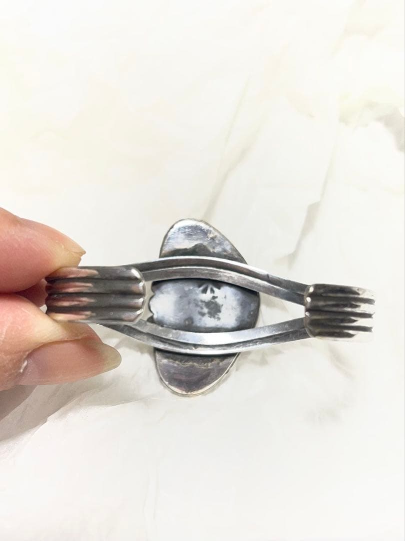 【新品未使用】 ターコイズ シルバー バングル