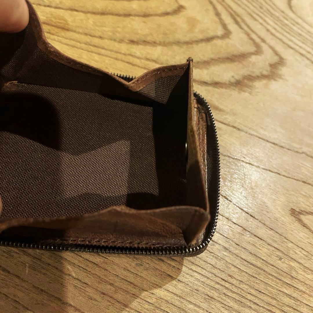 ノマドイ 2つ折り ファスナー 財布 イタリアレザー 未使用