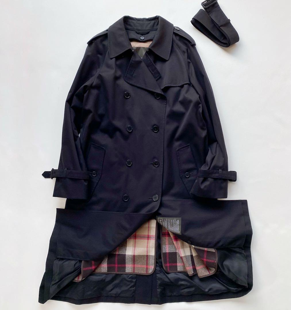 大きいサイズ46　マッキントッシュロンドン　ライナー付　トレンチコート　ロング丈