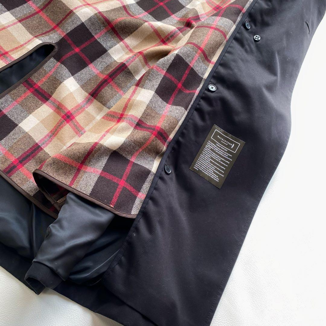 大きいサイズ46　マッキントッシュロンドン　ライナー付　トレンチコート　ロング丈