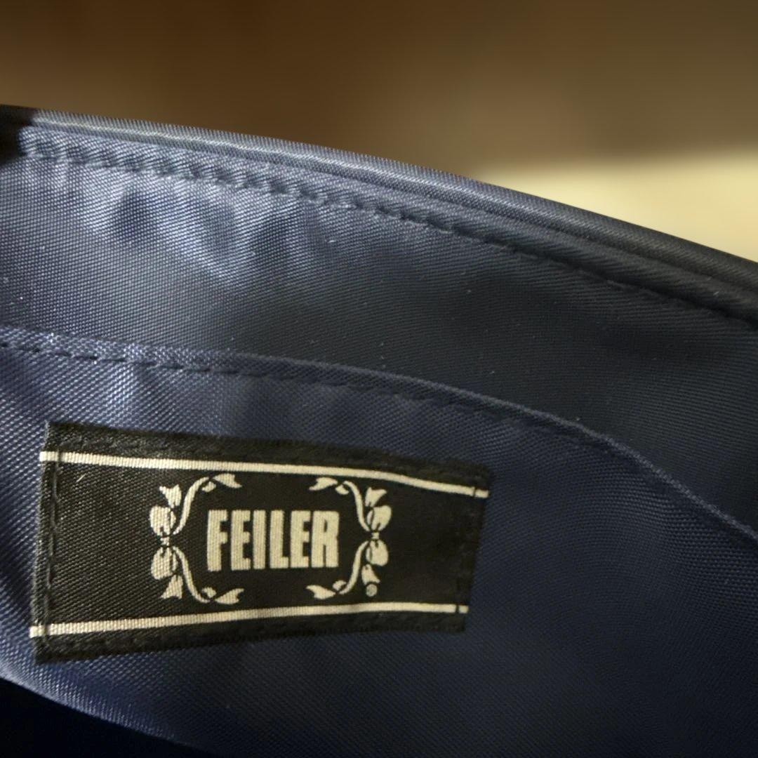 FEILER ネイビー 学校　トートバッグ