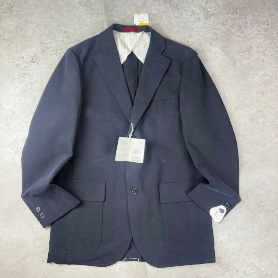未使用品　ジェイプレス　J.PRESS テーラードジャケット　L ネイビー　綿