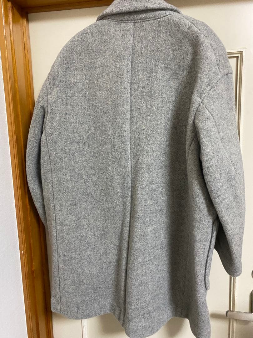 ●ダントンウールモッサチェスターコート/グレー38