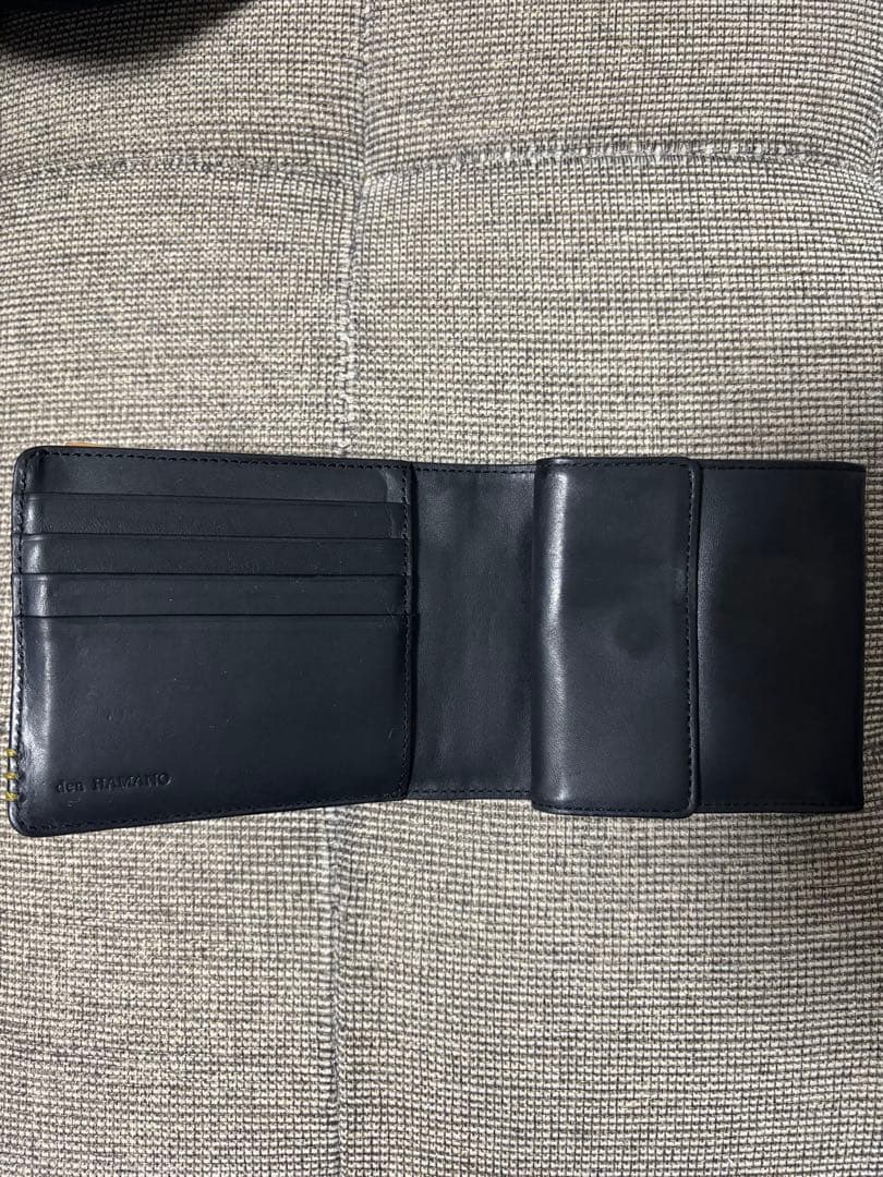 濱野 ブラック 二つ折り財布
