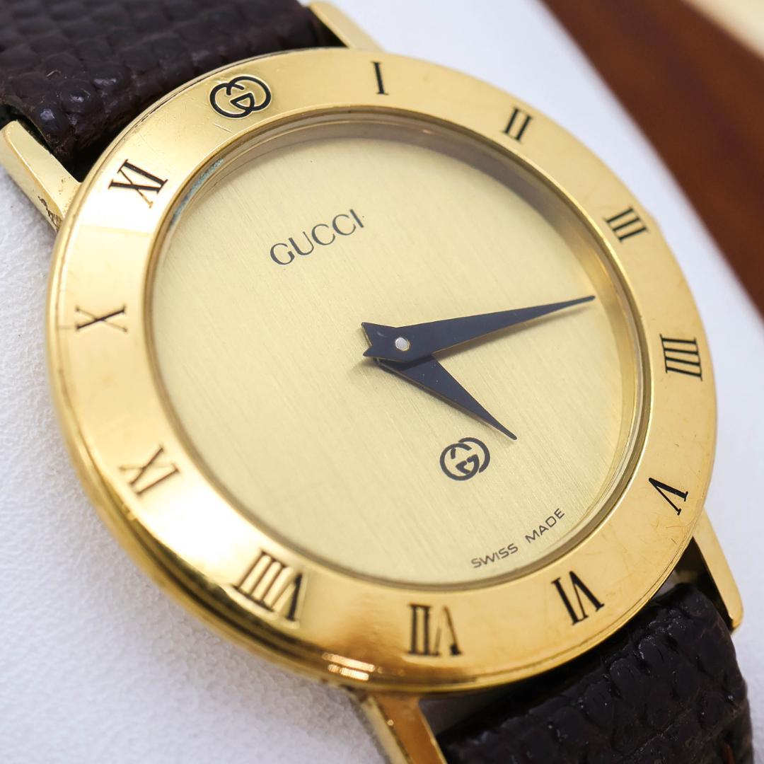 稼働 GUCCI 腕時計 3000L レディース ローマインデックス 2815