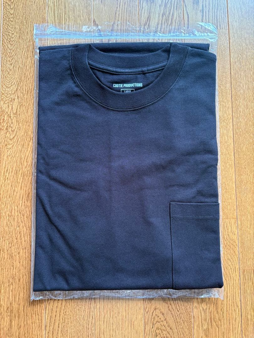 新品 COOTIE エラーフィットL/S Tee ブラック Lサイズ ロンT