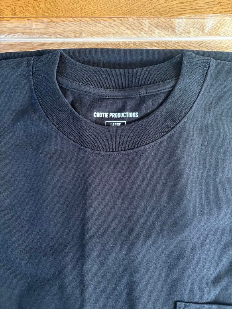 新品 COOTIE エラーフィットL/S Tee ブラック Lサイズ ロンT