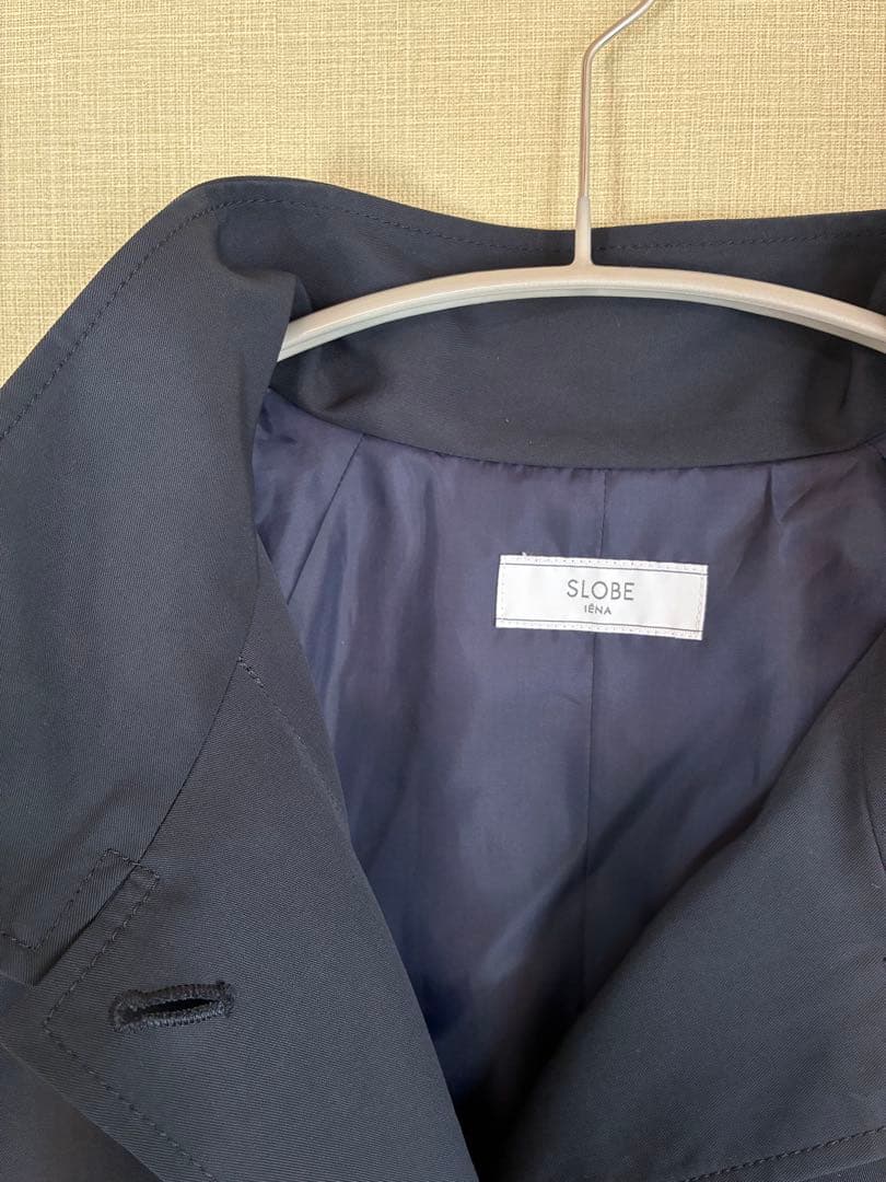 2025SS SLOBE IENA 撥水テントラインコート ネイビー