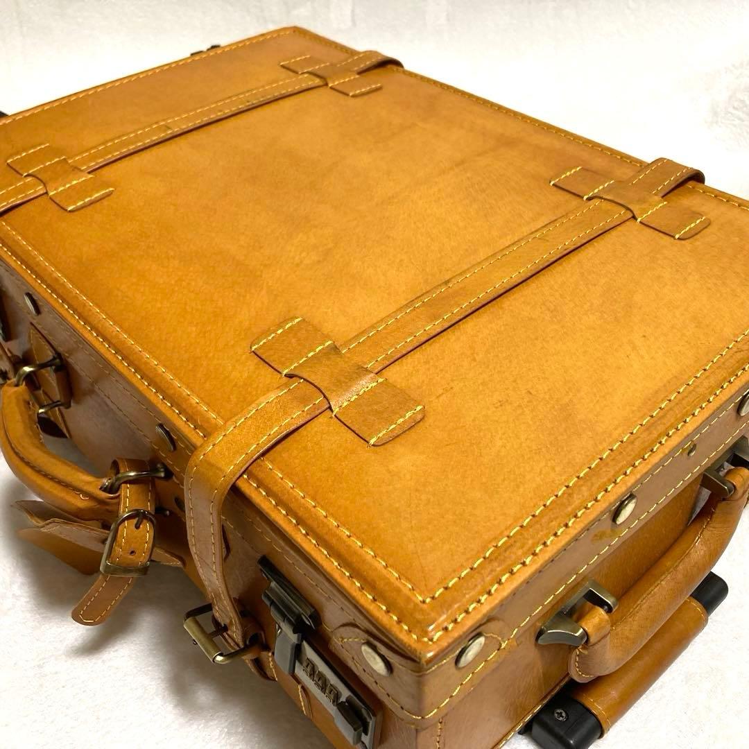 【良品】 ユーラシアトランク シフレ キャリーバッグ トランク キャメル