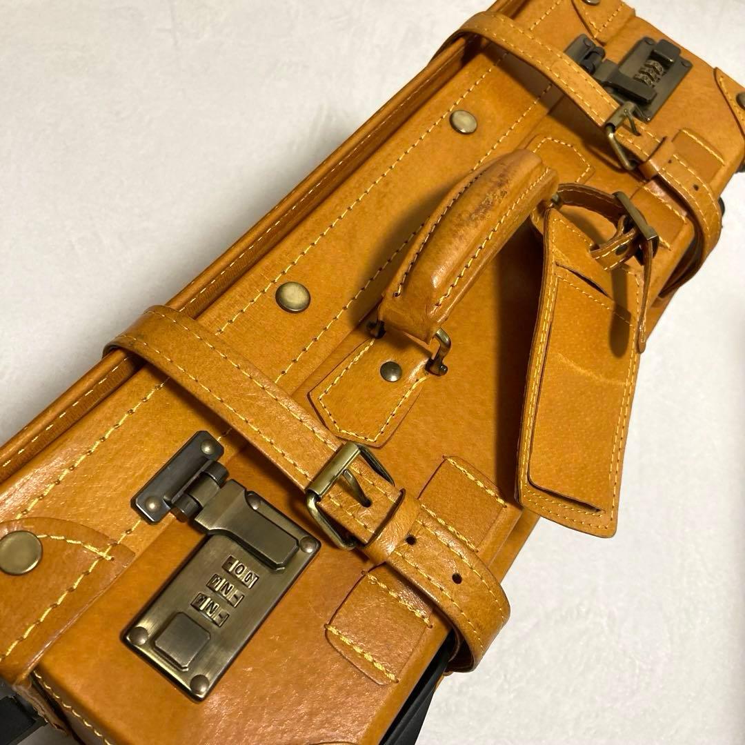 【良品】 ユーラシアトランク シフレ キャリーバッグ トランク キャメル