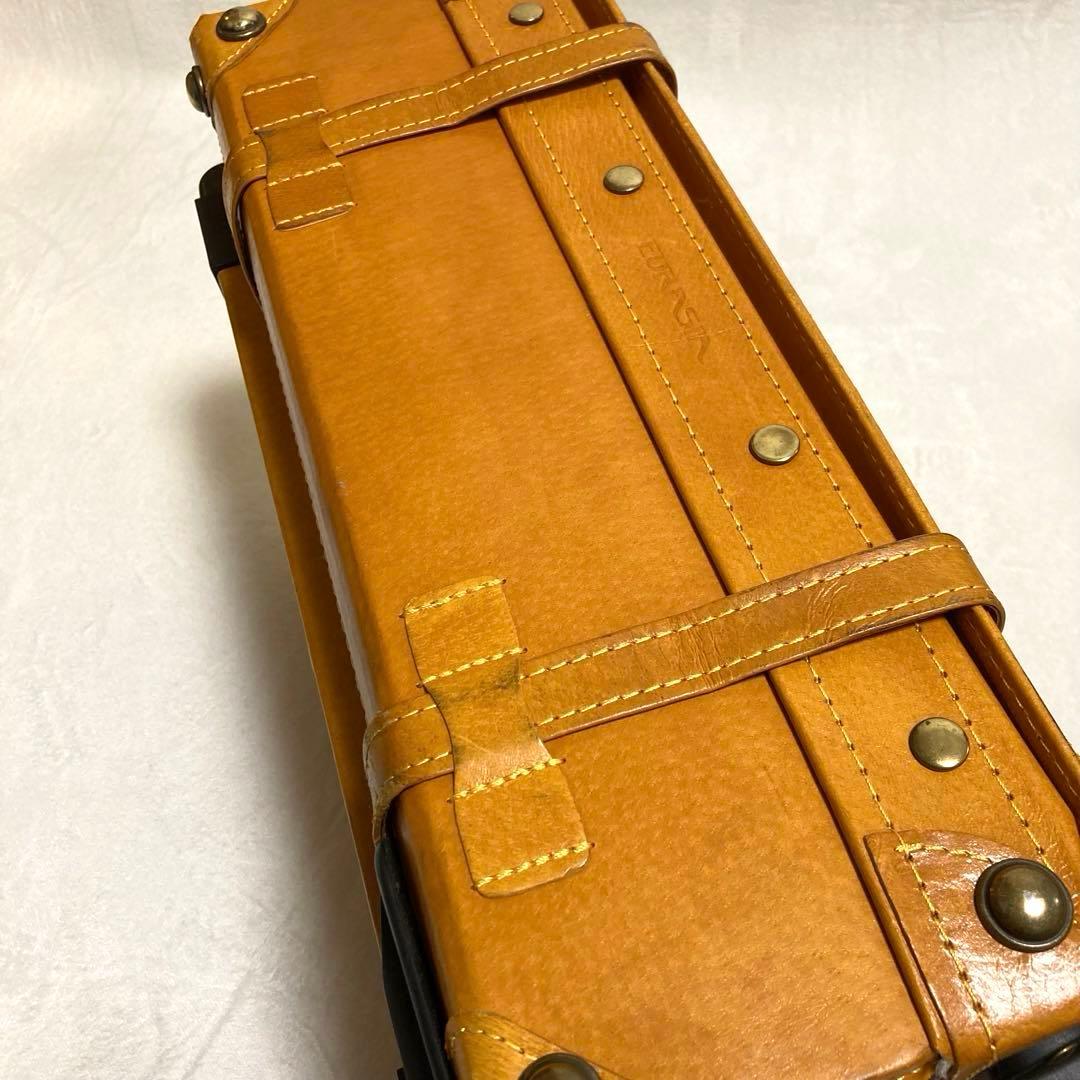 【良品】 ユーラシアトランク シフレ キャリーバッグ トランク キャメル