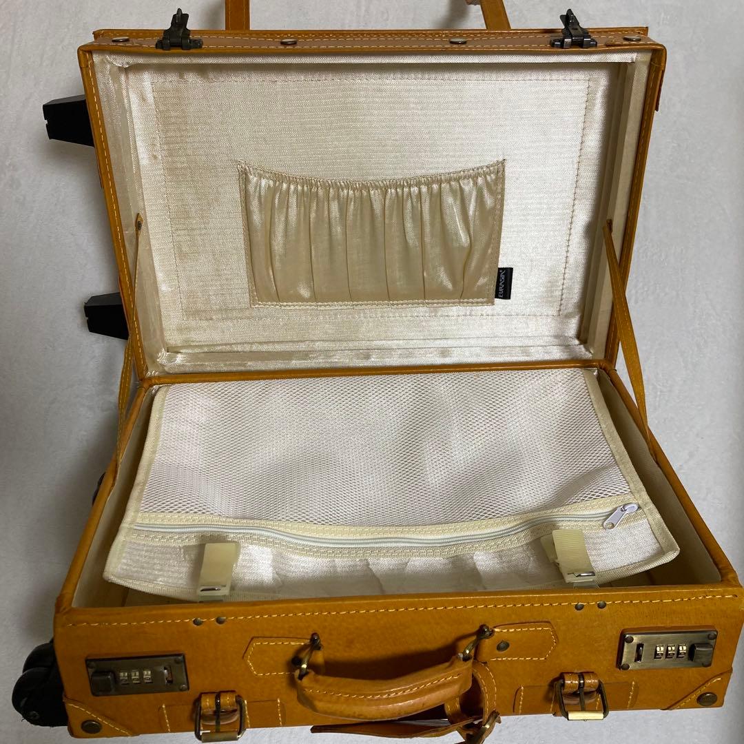 【良品】 ユーラシアトランク シフレ キャリーバッグ トランク キャメル