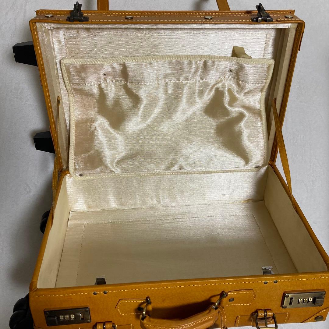 【良品】 ユーラシアトランク シフレ キャリーバッグ トランク キャメル