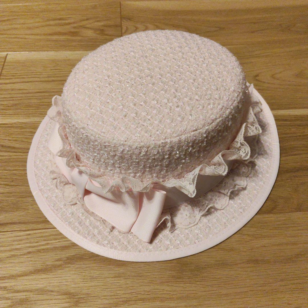 ジーザスディアマンテ　マドモアゼルハット　ツイードピンク