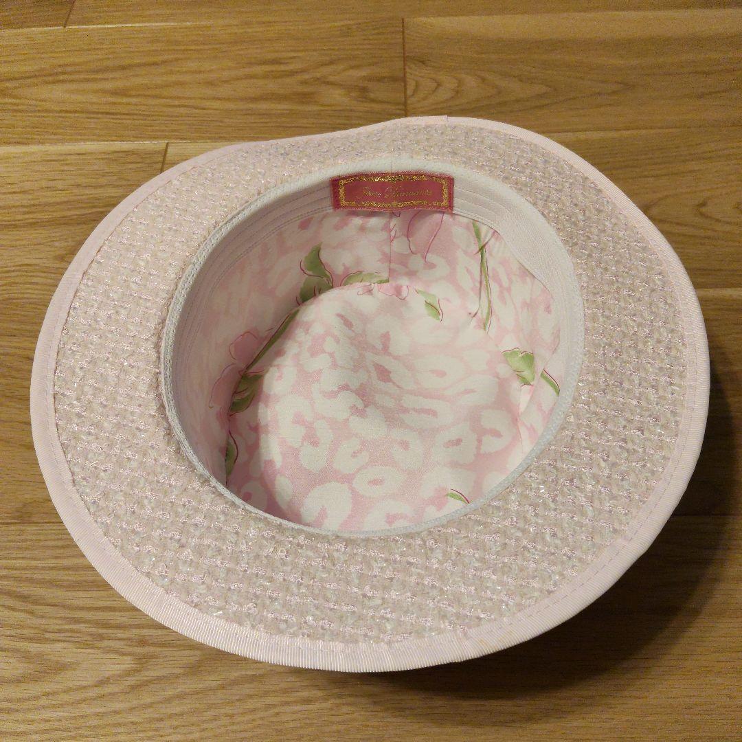 ジーザスディアマンテ　マドモアゼルハット　ツイードピンク