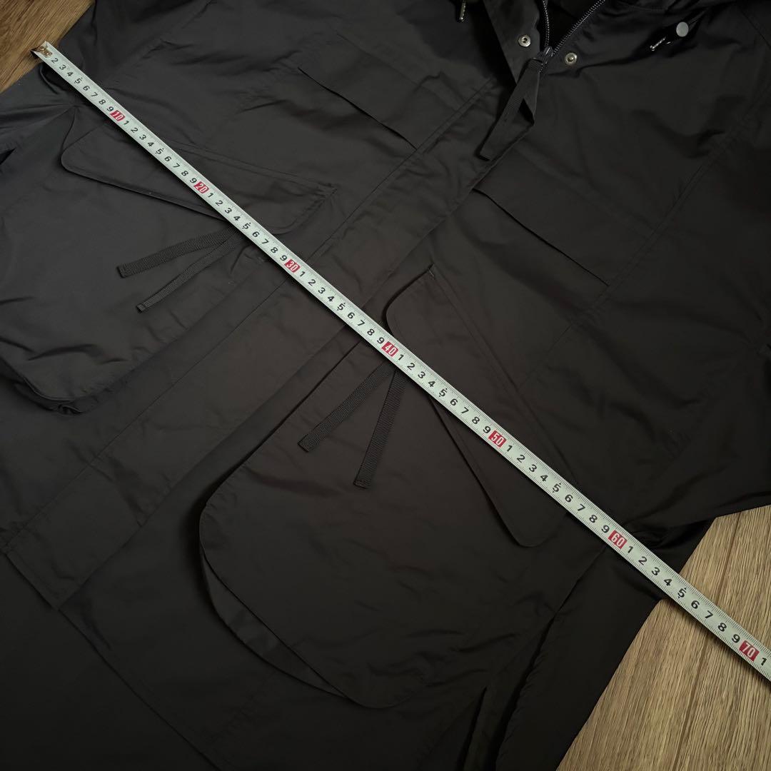 ENFÖLD フード付きオーバーサイズ　スプリングコート　36 ネイビー