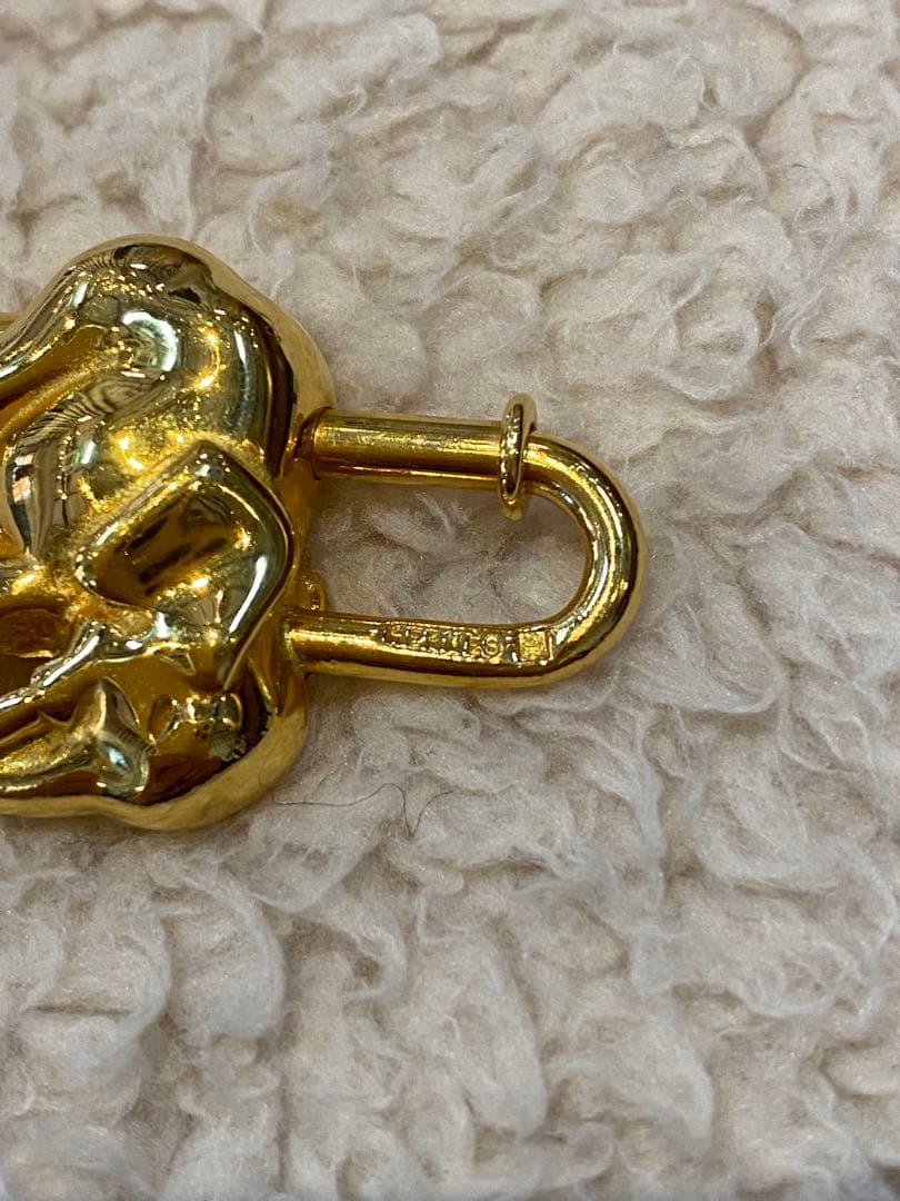 R*e様 HERMESカデナチャーム象GPのチャーム付きレザーストラップ