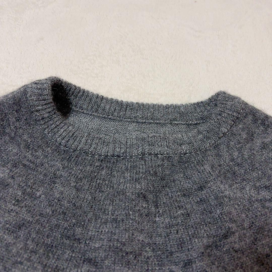 中川政七商店　重ね着する　ポンチョ　ケープ　ニット　グレー