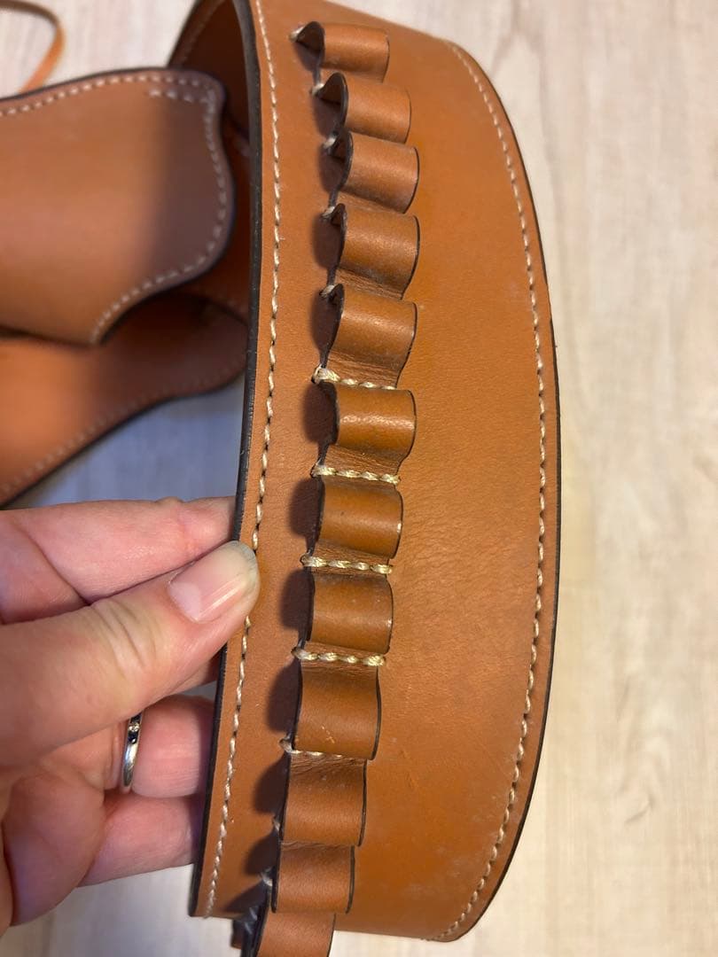 EastAウェスタンガンベルト 001-11 レザー