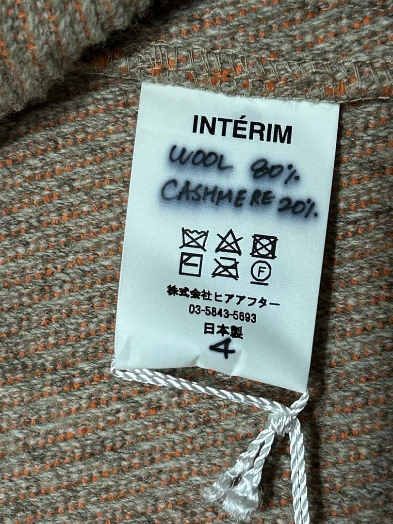 INTERIM DUFFEL COAT ダッフルコート4 カシミア インテリム
