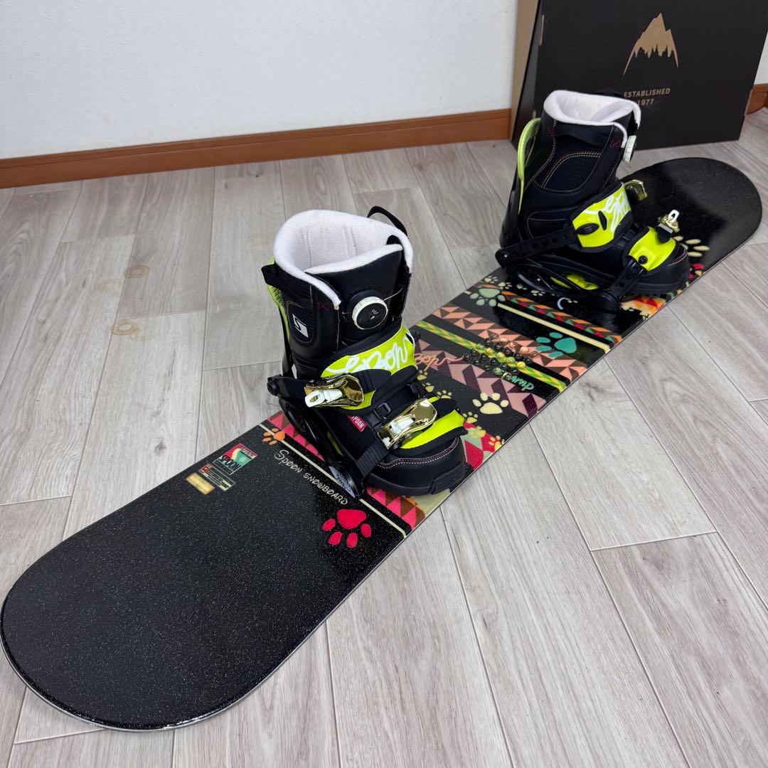 SPOON スノーボード 130cm ブーツ 23cm セット