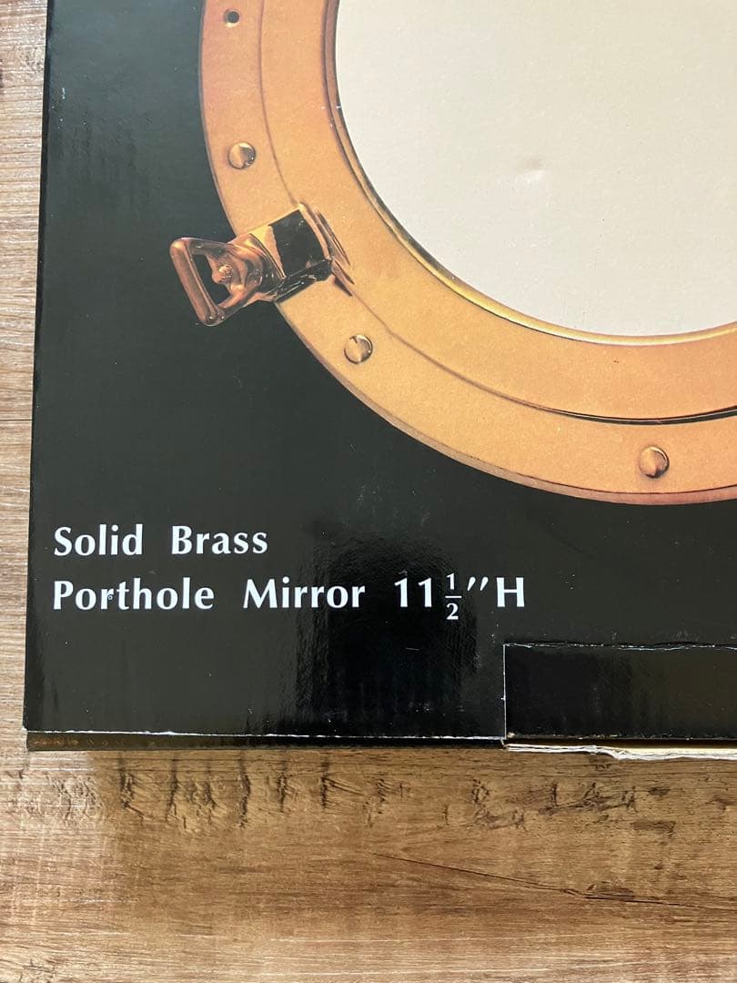 【新品】真鍮製 丸窓 ガラス窓 船舶風 マリンインテリア 壁飾り　送料無料