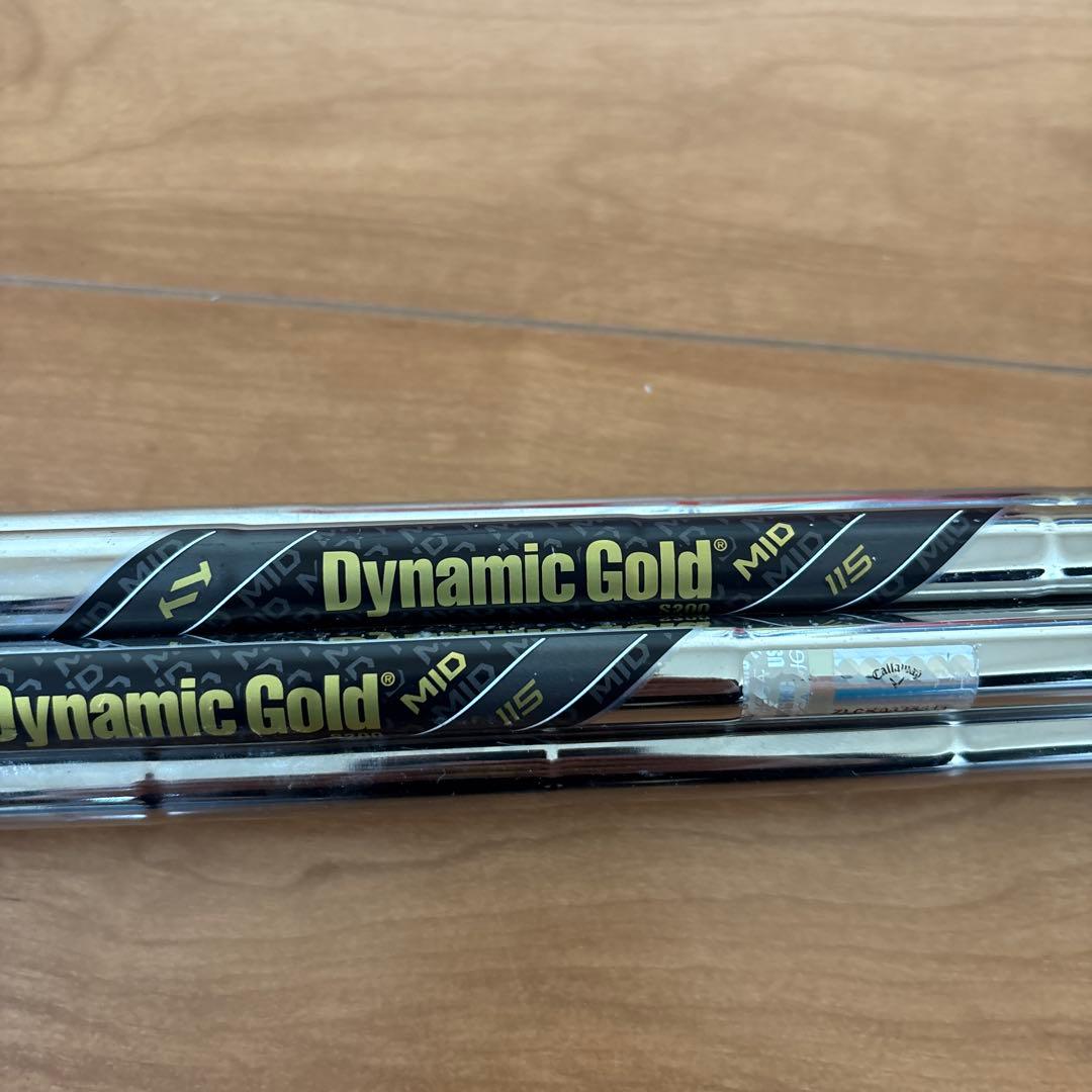 ダイナミックゴールドmid115 アイアンシャフト7本セット#4〜P