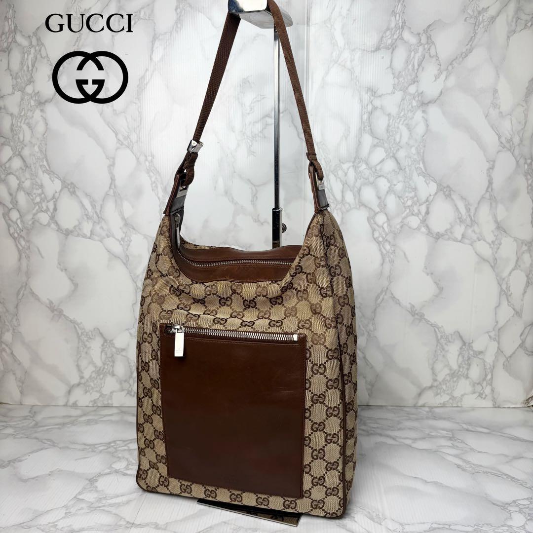 041 美品 GUCCI ワンショルダー ショルダーバッグ 肩掛け xo4