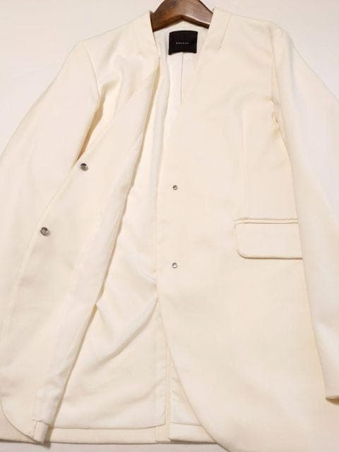 美品★anuans アニュアンス★ミドルレングススリットスリーブジャケット