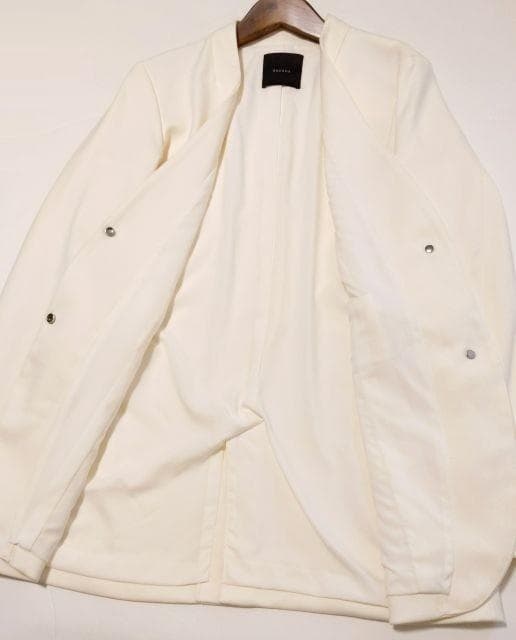 美品★anuans アニュアンス★ミドルレングススリットスリーブジャケット