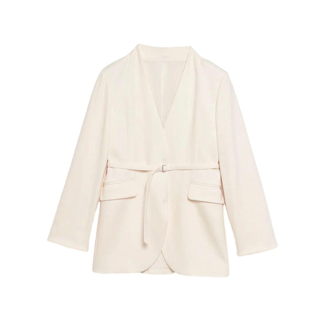 美品★anuans アニュアンス★ミドルレングススリットスリーブジャケット