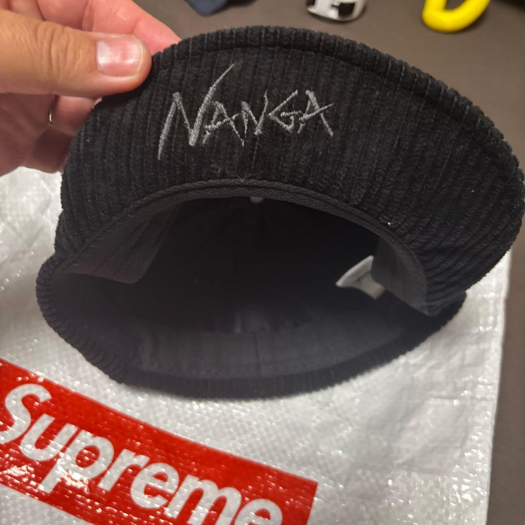 ナンガ　キャップ　コーデュロイ　黒