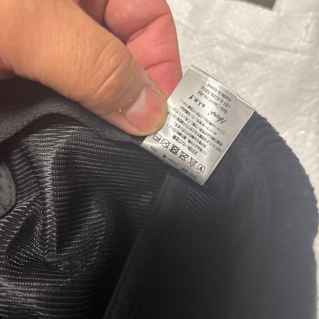 ナンガ　キャップ　コーデュロイ　黒