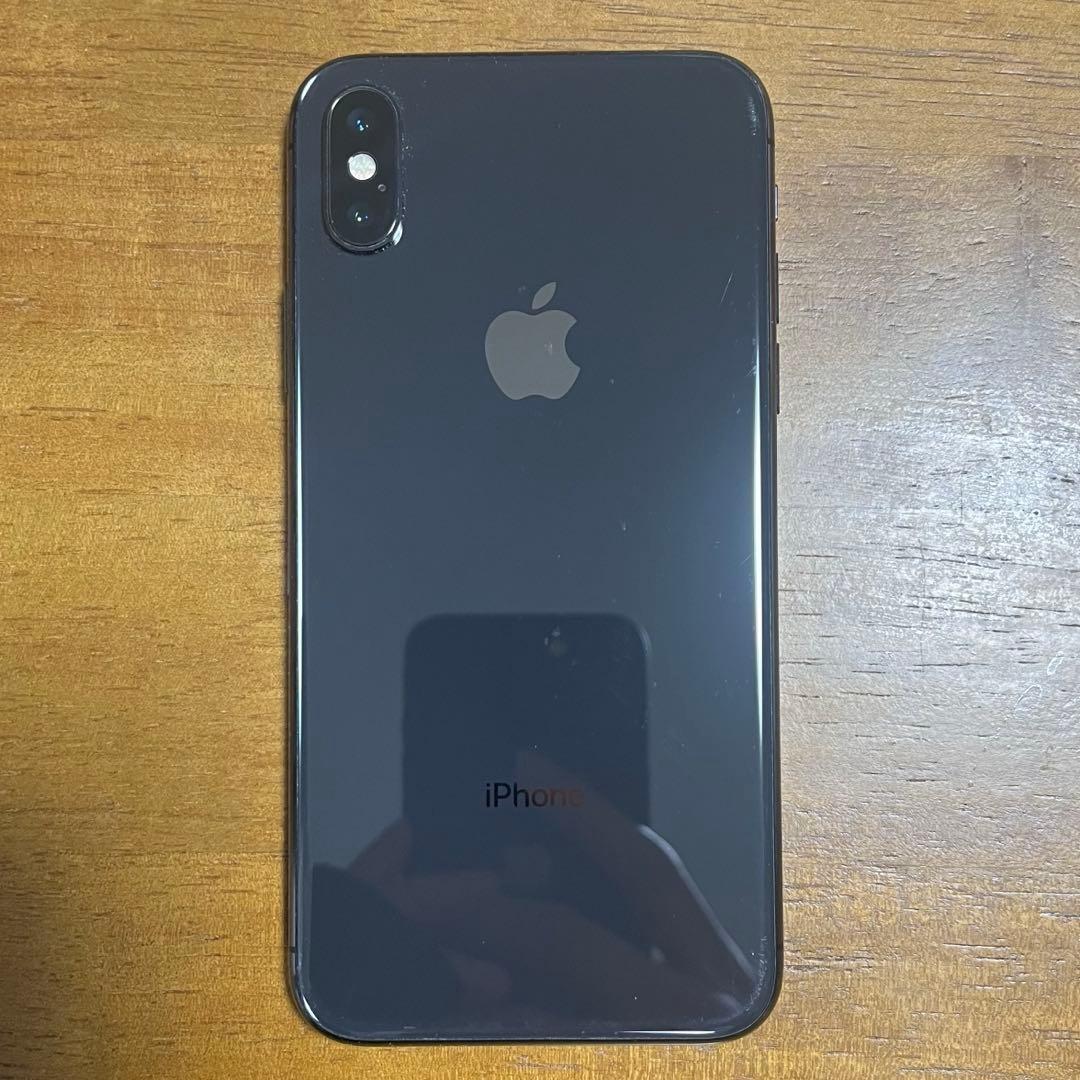 【美品】iPhone X スペースグレイ (64GB)