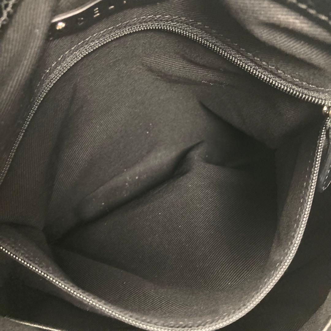 【CELINE】 ピロースモールレザー2way ショルダーバッグ 黒