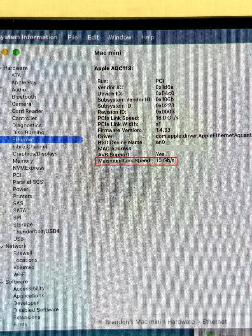 【極美品】Mac mini M4 Pro/24GB/1TB/10Gb LAN