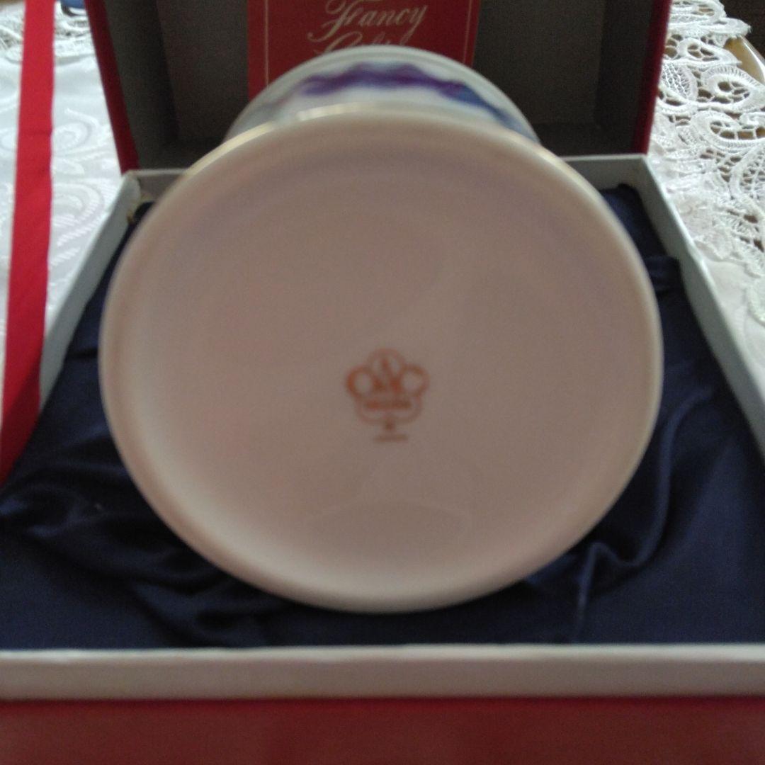 大倉陶園　ブルーローズのカトラリースタンド