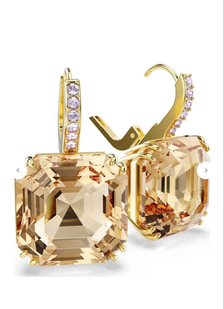 スワロフスキー　ミレニアドロップピアス